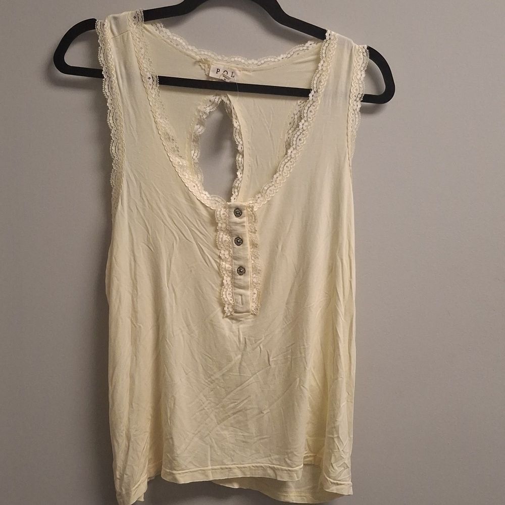 POL Light Yellow Tank Top